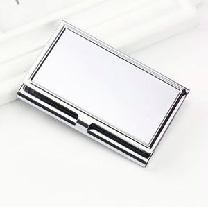 Thermal Transfer Customized Logo <b>Metal</b> Name <b>Card</b> <b>Holders</b> for Advertising Business Gifts - Product Image 3