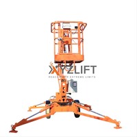 Plateforme élévatrice à flèche montée sur remorque XYZLIFT avec flèche pliable Passage flexible à travers des espaces étroits Approuvée par EN 280