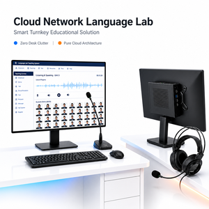 Équipement de laboratoire de langues numérique, ordinateur de bureau <span class=keywords><strong>Intel</strong></span> <span class=keywords><strong>Core</strong></span> <span class=keywords><strong>I3</strong></span>, Windows 11 Pro, pour salles de classe intelligentes, acheteurs d'écoles en Asie du Sud-Est - Product Image 1
