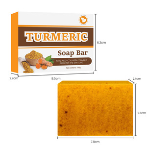 Venta al por mayor, logotipo personalizado, limón, cúrcuma, Ácido Kójico, barra de jabón facial, naranja, cúrcuma, Kójico, miel, jabón facial, blanqueamiento a base de hierbas - Product Image 4
