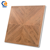 Carreaux muraux antidérapants modernes rustiques à texture bois - 10 mm d'épaisseur, finition mate, résistants à l'usure pour salle de bain et villa