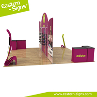 Kit de stand d'exposition modulaire portable personnalisé pour une installation facile