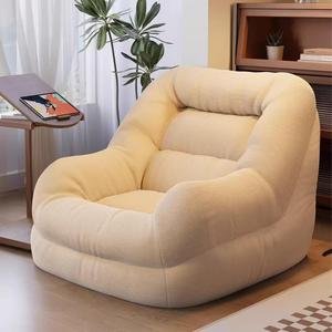 โซฟาผ้ากำมะหยี่ K Velvet สำหรับนั่งคนเดียว เหมาะสำหรับอพาร์ทเมนต์ขนาดเล็ก เก้าอี้พักผ่อนสำหรับการใช้ชีวิตแบบสบายๆ เก้าอี้ห้องนอนทันสมัย - Product Image 1