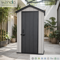 Abri de jardin extérieur Kenda APEX 5*3 pieds, résistant aux intempéries, verrouillable, pour outils de jardin, balcon, cour arrière