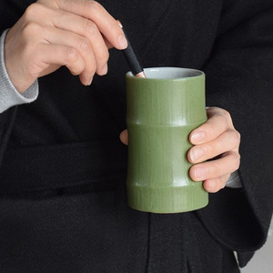 Taza <span class=keywords><strong>de</strong></span> Té <span class=keywords><strong>de</strong></span> Cerámica <span class=keywords><strong>de</strong></span> Jingdezhen con <span class=keywords><strong>Diseño</strong></span> <span class=keywords><strong>de</strong></span> Bambú, Estilo Chino, Taza para Parejas, Regalo <span class=keywords><strong>de</strong></span> San Valentín, Portaplumas <span class=keywords><strong>de</strong></span> Cerámica, Regalo para el Hogar - Product Image 1