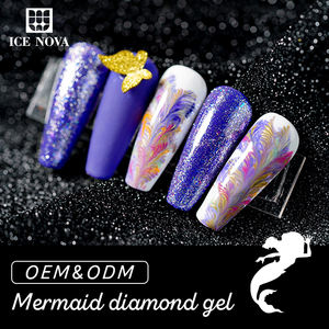 Vernis à ongles diamant <span class=keywords><strong>sirène</strong></span>, vente en gros d'usine, couleur tendance, paillettes, gel UV, haute qualité, professionnel, OEM, gel diamant pailleté - Product Image 5