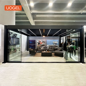 Pergola bioclimatique motorisée <span class=keywords><strong>d</strong></span>'extérieur de luxe Pergola de jardin anti-pluie Pare-soleil en alliage <span class=keywords><strong>d</strong></span>'aluminium Pergola Gazebos - Product Image 4