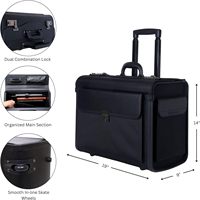 Valise à roulettes avec LOGO personnalisé Sacoche à bagages pour ordinateur portable Mallettes d'affaires à roulettes 2 en 1 Valise de train à roulettes pour maquillage à roulettes