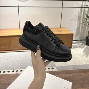 Chaussures de sport décontractées identiques pour hommes et femmes, style designer, en cuir véritable, à semelle plate, baskets blanches - Product Image 4