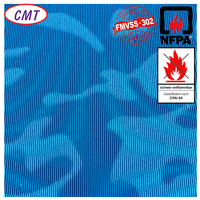 Tissu en polyester jacquard sergé ignifuge avec norme ISO 3795 pour rideau coupe-feu, couverture de soudage, écran anti-étincelles, tablier de forge