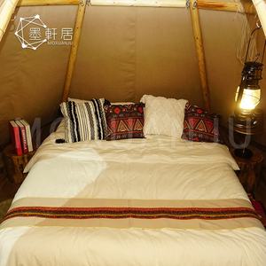 Tente <span class=keywords><strong>tipi</strong></span> de camping de luxe pour 4 personnes en toile Safari Party avec <span class=keywords><strong>lit</strong></span> - Product Image 3