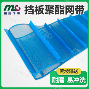 Polyester Mesh Conveyor Belt With <b>Side</b> <b>Plates</b> For Fruit Vegetable Washing And Tea Processing - Product Image 5