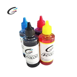 FCOLOR fabrika Premium evrensel Anti UV dolum mürekkep püskürtmeli Tinta boya mürekkep hp yazıcı için 100ml mürekkep şişe