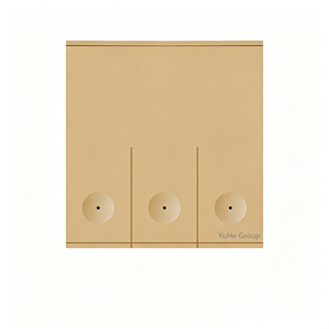 Interruptor de Pared Táctil de 2 Botones YuHe Group, Plástico Minimalista, IP20, 10A, 230V - Product Image 2
