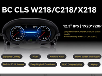Kluster Digital untuk Mercedes Benz W218 CLS Class 2012-2017 LCD Dashboard Speedometer Alat Upgrade Profesional