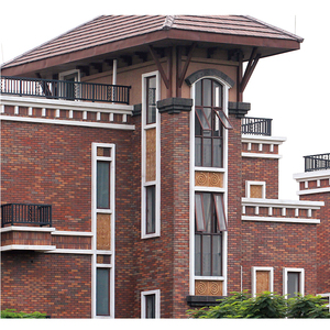 Ngoài trời Mặt tiền tự nhiên chia gạch loại gạch clinker đất nung phục hồi dây màu đỏ cắt gạch đất sét - Product Image 2