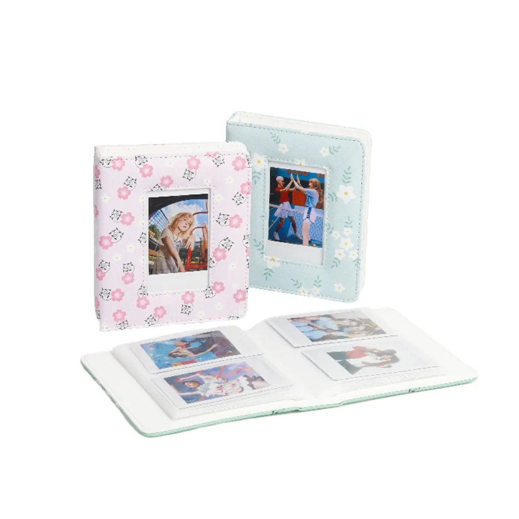 Fábrica al por mayor 64 bolsillo PVC cuero álbum de fotos carpeta colección libro para Fujifilm Instax Mini 12/11/9/7 +/EVO