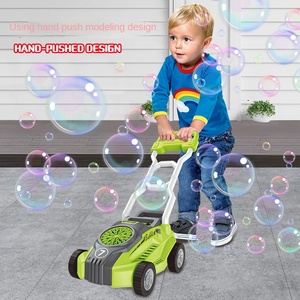New Large Automatic Light Bubble Machine Hand-Operated Electric <strong>Lawn</strong> <strong>Mower</strong> <strong>Toy</strong> Made of Durable Plastic - Product Image 2