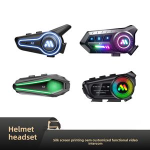 Auriculares Inalámbricos para Casco de Motocicleta, Resistentes al Agua, con Batería de Ultra Larga Duración para Reproducir Música y Manos Libres - Product Image 1