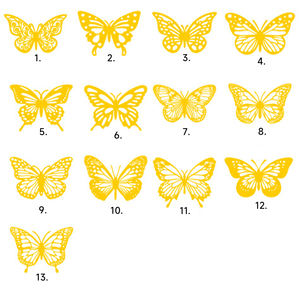 Pegatinas de Pared 3D para Decoración de Fiesta de Cumpleaños, Pegatinas Extraíbles de Mariposa Rosa, 12 Unidades - Product Image 2