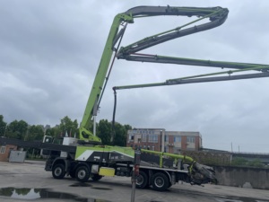2018 Zoomlion 56m Diesel Bomba De Concreto Usado Caminhão Montado Boom Bomba 2400 Trabalho Hrs 56X-6RZ com Benz Chassis EURO 4 Emissão - Product Image 3