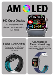 S100 Smartwatch mit Blutdruck-, EKG- und SpO2-<span class=keywords><strong>Monitor</strong></span>, 2,06 Zoll AMOLED-Bildschirm, <span class=keywords><strong>Bluetooth</strong></span>-Anruffunktion, über 10 Sportmodi, wasserdichter Fitness-Tracker - Product Image 5