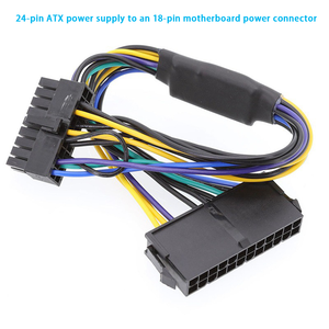 Câble adaptateur d'alimentation ATX 24 broches vers 18 broches pour cartes mères <span class=keywords><strong>HP</strong></span> Z230/Z420/Z620 12 pouces/30 cm 1007-18AWG - Product Image 4