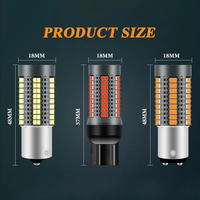 Fabrik-Großhandel Superhelle Canbus 12V Gelbe LED-Autolampe 126SMD 7443 3157 T20 PY21W Auto-Glühbirnen 1156 1157 für Fahrzeuge