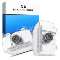 DXZ 2pcs LED Projecteur fantôme de porte 3D Laser Logo Lampe Lumière de bienvenue Voyant d'avertissement pour voitures Odyssey Accord Elysion CR-Z Nouveau