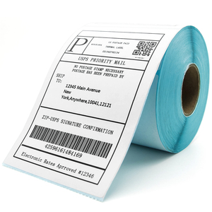 Rollo de Etiquetas Térmicas de Papel <span class=keywords><strong>para</strong></span> <span class=keywords><strong>Ropa</strong></span> 4x6, Antiarañazos, Etiqueta de Envío Directo, Rollo de 4x6 Pulgadas, Impresora de Etiquetas Térmicas - Product Image 1