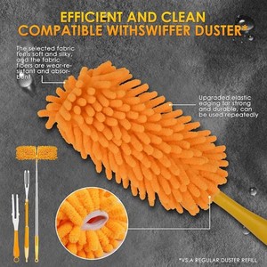 Recharge de <span class=keywords><strong>plumeau</strong></span> réutilisable compatible avec <span class=keywords><strong>Swiffer</strong></span> Hand pour le nettoyage des ventilateurs de plafond de bureau - Product Image 4