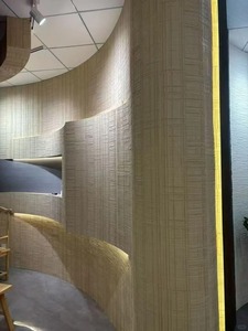 Paneles de Pared con Textura de Madera Tejida, Revestimiento Interior Flexible, Tablero Grande para Decoración de Salas de Té y Restaurantes, Fondo Flexible de Piedra - Product Image 3