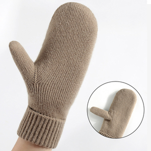 2025 Christmas Red <strong>Ladies</strong> <strong>Gift</strong> Knitted Gloves Winter Embroidered <strong>Xmas</strong> Women Cute Double-Layer Warm Gloves - Product Image 2