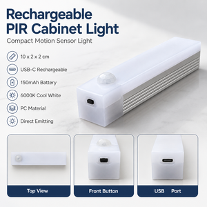 LED Motion Sensor Cabinet <b>Light</b> <b>Wireless</b> Under Cabinet <b>Light</b> for Kitchen Wardrobe Closet Stair Lighting - Product Image 5