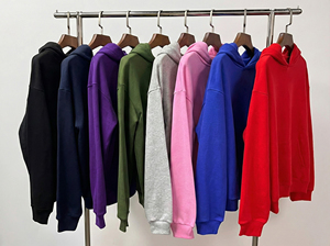 Sweat-shirt à capuche surdimensionné à manches longues en molleton épais de haute qualité personnalisé, design 3D, 450 grammes, pour l'hiver - Product Image 3