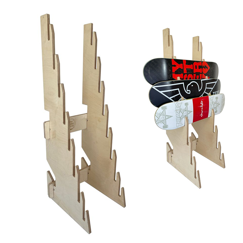 Apache Custom Oak Scooter Storage Display Rack Powder Coated for Custom Logo Floor Standing Unit Supermarket Use-Factory — view 4