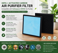 Filtre à charbon actif, filtre HEPA compatible avec le purificateur d'air Hathaspace HSP001