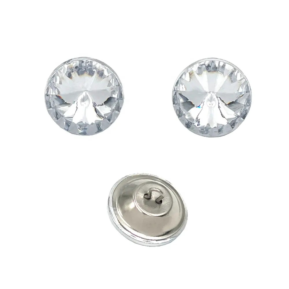 Xinpeng खींच बटन हीरा असबाब स्फटिक क्रिस्टल के साथ सोफे कांच एक्रिलिक बटन धातु पाश