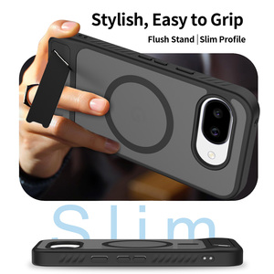 Étui pour téléphone portable <span class=keywords><strong>Google</strong></span> Pixel 10A avec support magnétique, coque antichoc, semi-transparente givrée pour <span class=keywords><strong>Google</strong></span> <span class=keywords><strong>7</strong></span> 8 9 10 Pro - Product Image 4