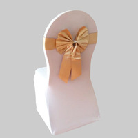Ceintures de chaise en polyester Bowknot Band Décoration de ceinture de chaise pour la fête de mariage