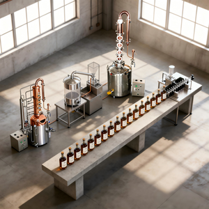 Distillateur en cuivre à colonne de reflux pour la raffinage de l'alcool de haute pureté et la production d'alcool spiritueux - Product Image 5