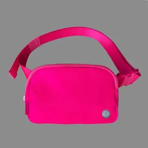 थोक लुलु गुड बेल्ट बैग कस्टम लोगो स्पोर्ट्स वाटरप्रूफ फिटनेस प्रमोशन फैनी पैक महिला पुरुष मिस लुलु क्रॉसबॉडी कमर बैग