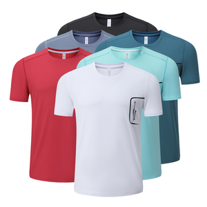 Camiseta deportiva de secado rápido para hombre de alto rendimiento para entrenamientos de gimnasio con tejido elástico de 4 vías - Product Image 6