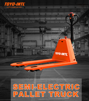 TOYO-INTL SEPTS Transpalette électrique semi-électrique de 2 tonnes avec batterie au lithium-plomb-acide Nouvel état pour le commerce de détail