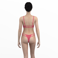 Soutien-gorge et slip en dentelle pour femmes Lingerie Factory Soft Cup Sheer Bra Panties Set Sexy Lace Transparent Ladies Bra