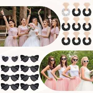 Lot de 24 accessoires pour fête prénuptiale et enterrement de vie de jeune fille : chouchous, pinces à cheveux et lunettes de soleil - Product Image 3