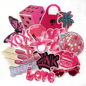 Hot bán 3D sắt-on thêu Rose Pink các bản vá lỗi Dễ Thương Vải các bản vá lỗi trong số lượng lớn Cổ Phiếu giá bán buôn - Product Image 2