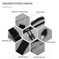 Sacs d'école classiques pour étudiants, unisexes, grande capacité, sac d'ordinateur en cuir, sac à dos antivol en nylon personnalisé pour ordinateur portable