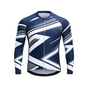 Jersey de Ciclismo Personalizado con Logotipo, Ligero, de Manga Larga, Transpirable, de Secado Rápido, Profesional, para Equipo de Ciclismo al Aire Libre - Product Image 1