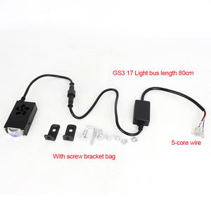 Luz de rejilla de coche Mini Matrix Laser Headlight Grille Light Yellow and White Led Motorcycle Spotlight Cross-Border - Product Image 2